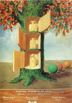 post impressionist Painting - poster exciting perfumes by mem 1946 Rene Magritte